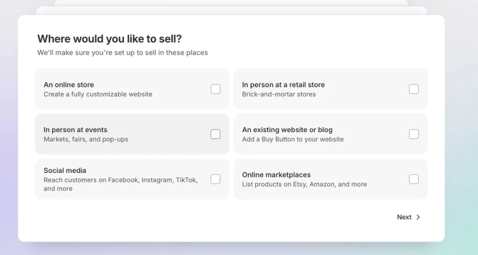 Answer Shopify Business Setup Questions