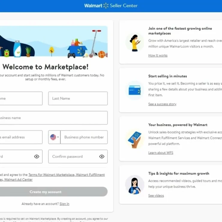 Walmart Seller Center Account Setup Guide for 2025
