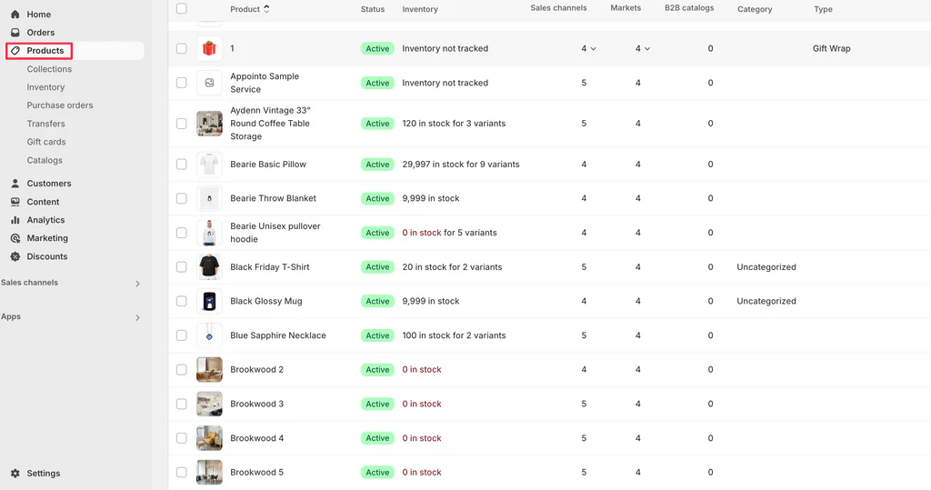 shopify add product