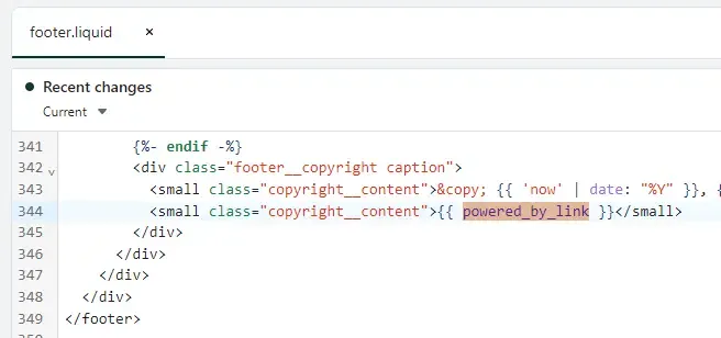 shopify powered by link