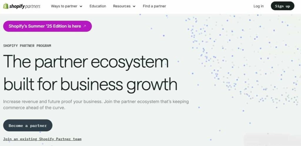 what is shopify partner program