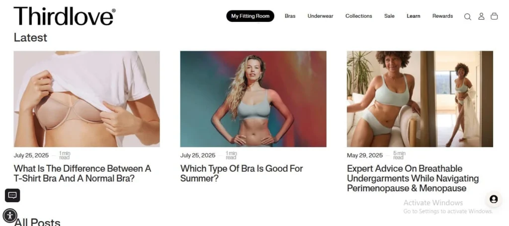 thirdlove shopify blog example
