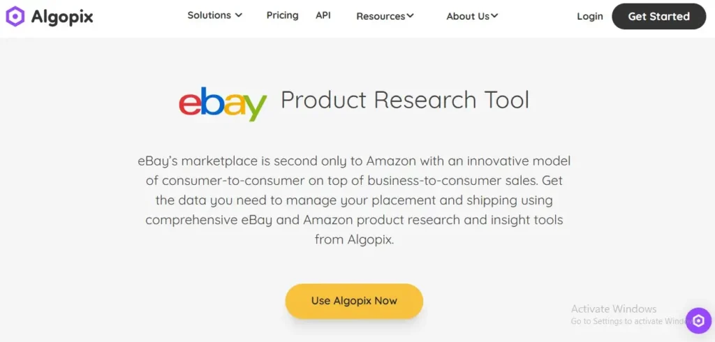 algopix ebay product research tool