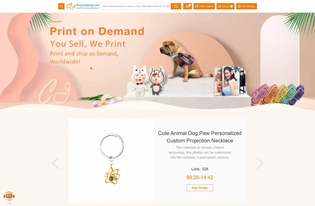 cjdropshipping print on demand jewelry