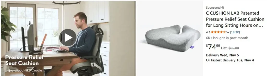 picture showing Video Ads by amazon