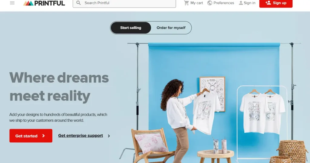 printful eBay droshipping supplier