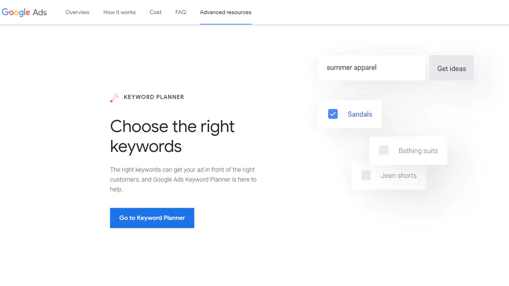 Google Keyword Planner