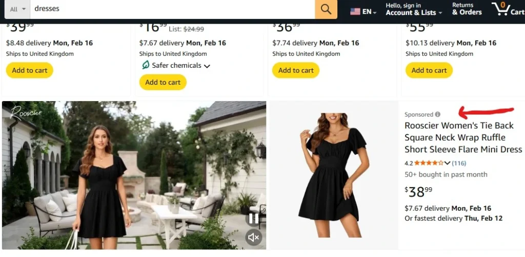 amazon sponsored products