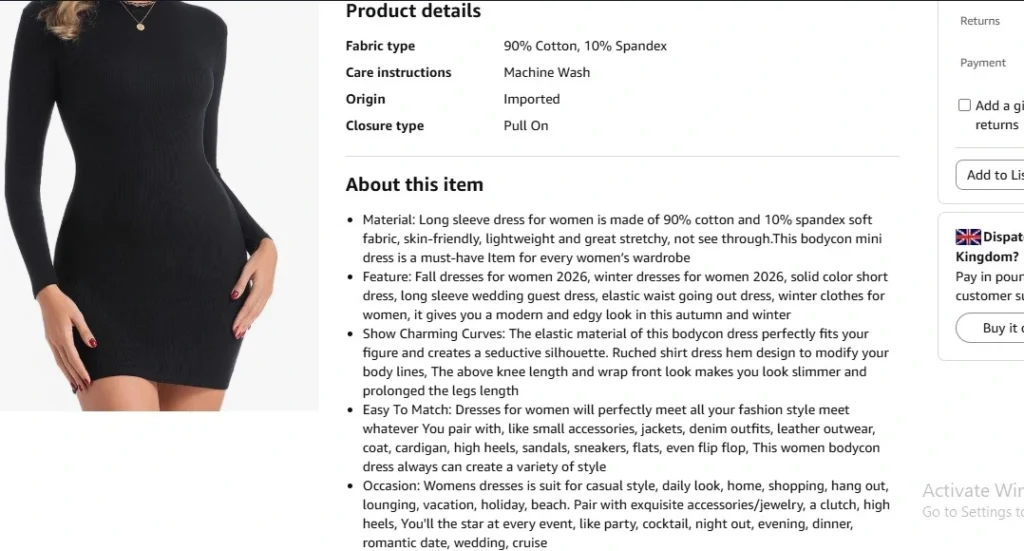 below the fold amazon product components