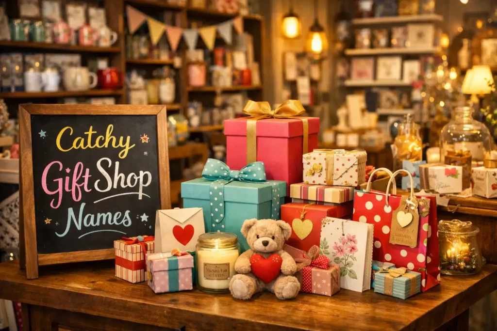 catchy gift shop name ideas
