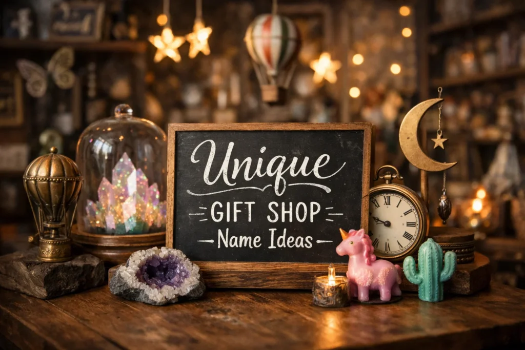 unique gift shop name ideas