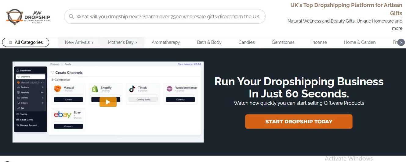 AW Dropship uk dropshipping supplier