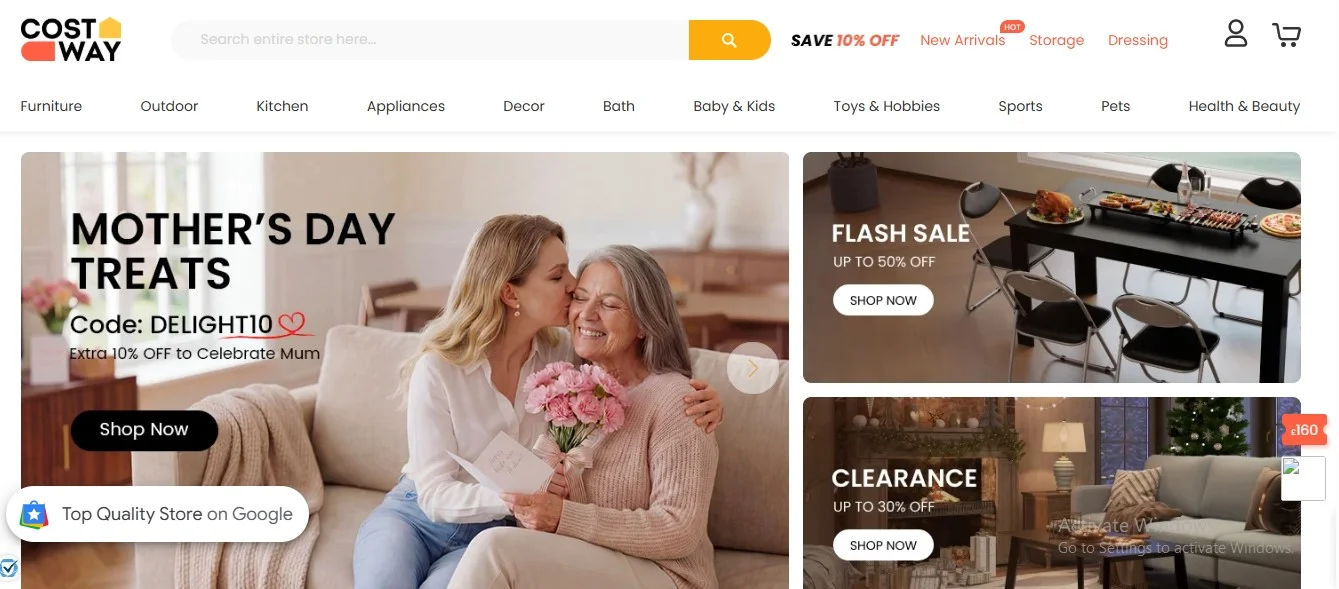 Costway uk dropshipping supplier