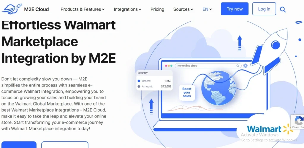 M2E Cloud walmart inventory management software