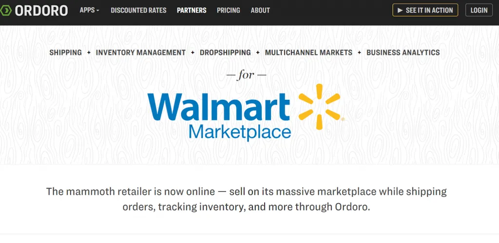 ordoro walmart inventory management software