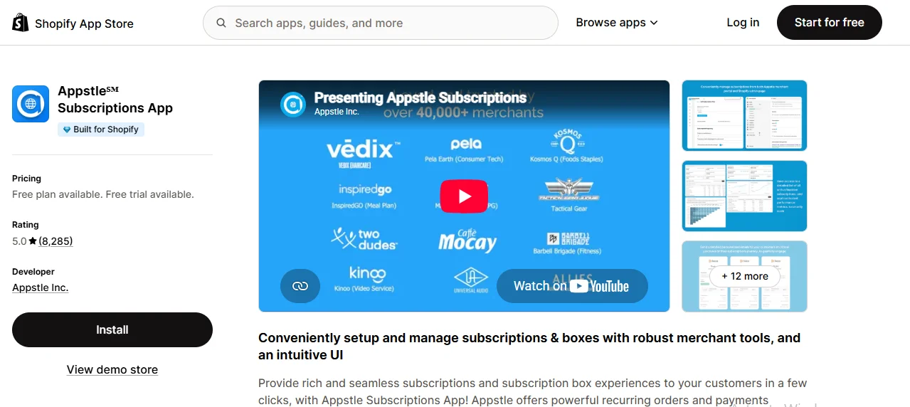 Appstle Subscriptions