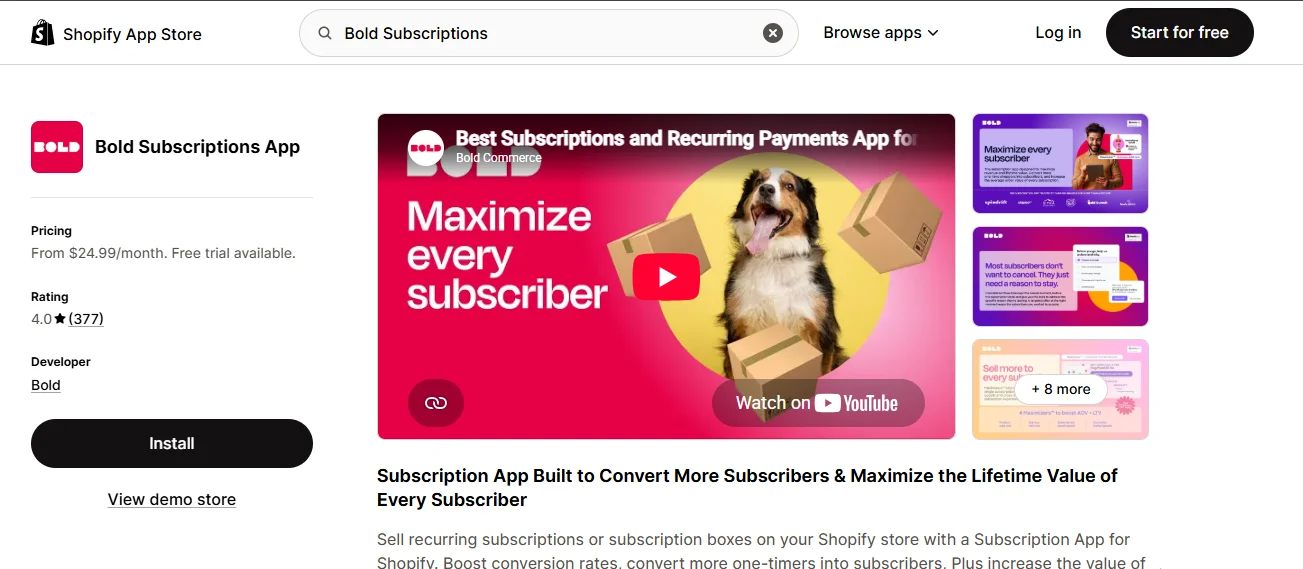 Bold Subscriptions