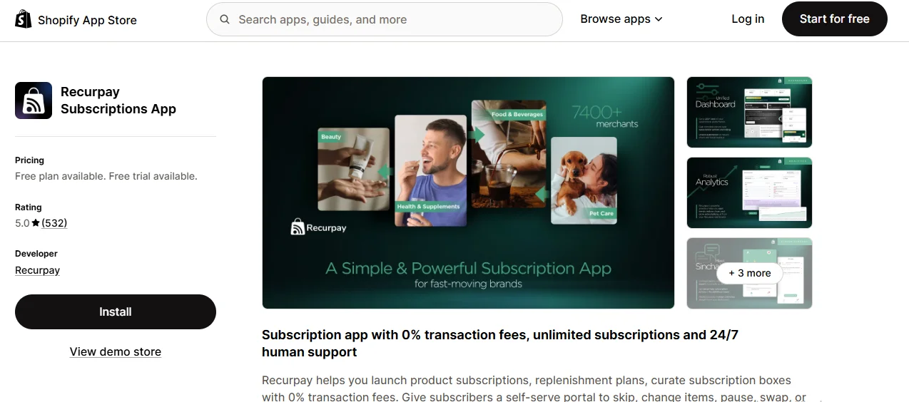 Recurpay Subscriptions