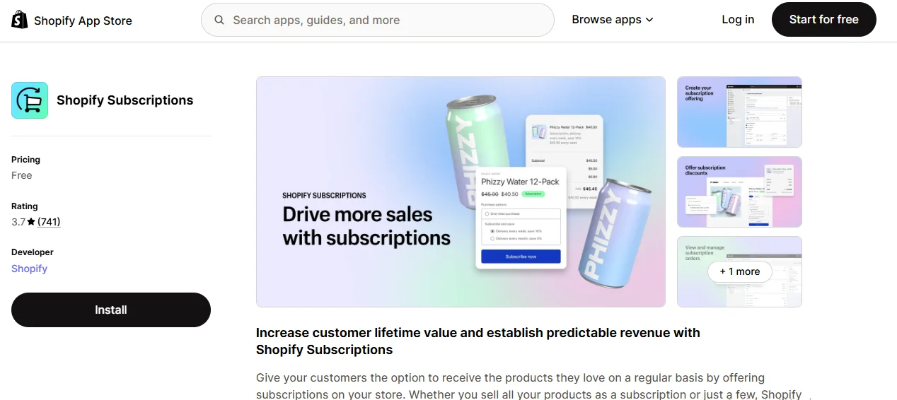 Shopify Subscriptions